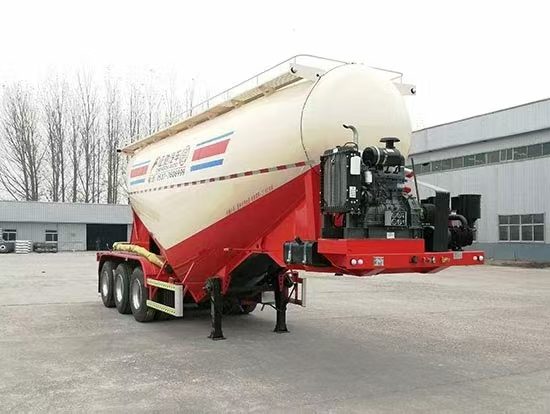 Bulk cement tank semi-trailer